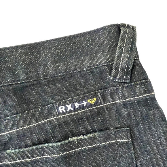 Roxy Gold Coast Skinny Fit Jean Shorts Size 13 - Picture 5 of 7